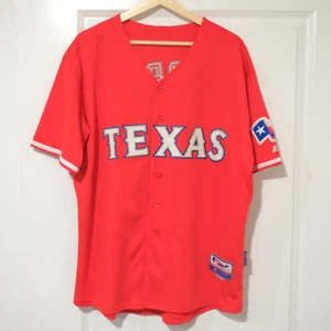 Majestic Texas Rangers Elvis Andrus Scarlet Men's Size 48 - Picture 1 of 10