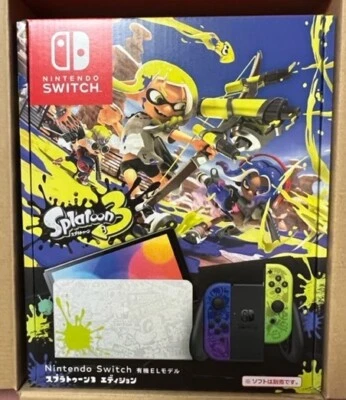 NEW Nintendo Switch Console OLED Model Splatoon 3 Edition HEG-S-KCAAA from Japan - Image 1 of 4