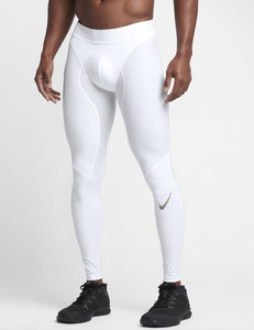 white nike compression tights