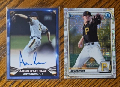 Aaron Shortridge Auto -2019 Blowout Cards Test Certified Blue Border +2020 Mojo - Image 1 of 2