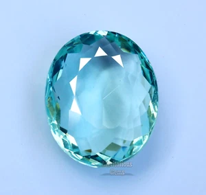 Piedra preciosa suelta certificada de forma redonda aguamarina azul natural 95,15 quilates mejor oferta - Imagen 1 de 7