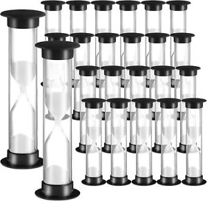Geelin 24 Pcs 30s Sand Timer Kids for Classroom Acrylic Covered Hourglass Clo... - Picture 1 of 3