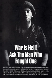 Vintage 1968 Vietnam War NYC March & Rally for Peace Protest Poster - Picture 1 of 2