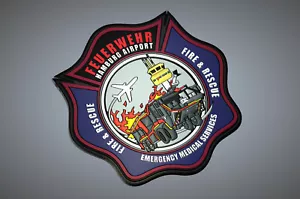 Flughafen Hamburg Patch Rubber ab 2024 Fire & Rescue Feuerwehr Rettungsdienst - Bild 1 von 5
