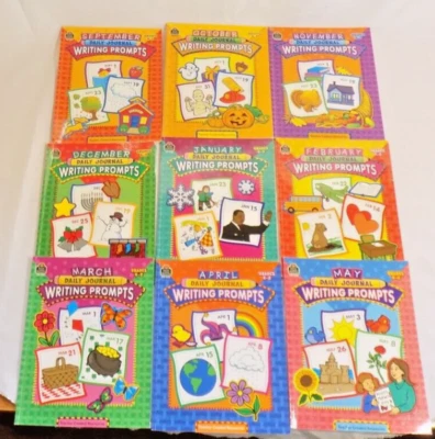 Complete Set of 9 Daily Journal Writing Prompts Teacher Created Resources - K-2 - Image 1 of 4
