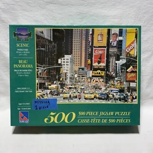 Sure-Lox Scenic New York Times Square Jay Leno Jigsaw Puzzle - Missing 1 Piece - Picture 1 of 8