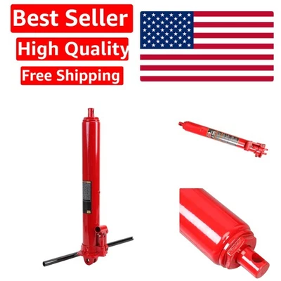 8 Ton Heavy Duty Hydraulic Ram Jack - Compact Engine Hoist with Safety Features Foto 1 de 4