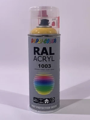 DUPLI COLOR 719387 RAL 1003 Acryl Lack Signalgelb Spraydose 400ml Autofarbe - Bild 1 von 4