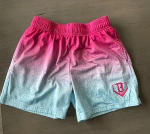Baseball Lifestyle 101 Gradient Shorts Cotton Candy YL - Picture 1 of 4