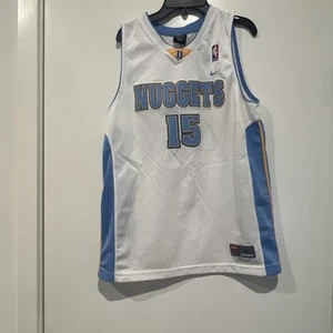 Vintage Nike Denver Nuggets Carmelo Anthony Sewn Unisex Jersey Size Youth Large - Picture 1 of 10