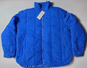 NEU Gacaky leichte gefütterte Damenjacke mit Reißverschluss Mantel mit Taschen blau Größe Small - Bild 1 von 5