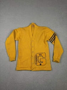 Vintage Grand Ledge Comets Cardigan Sweater Mens Medium Champs 1946 Wool 40s - Picture 1 of 14