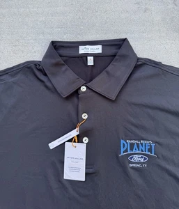 Peter Millar Shirt Mens Large Black Summer Comfort Crown Sport Golf Polo NEW - Picture 1 of 13