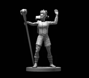 Earth Genasi Female Sorceress 2 for D&D Dungeons and Dragons Pathfinder DND Mini - Picture 1 of 1