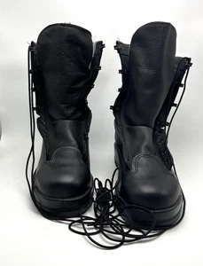 Belleville Gore-Tex Herren Gr. 10,5 R Schwarz Leder Stahlkappe Taktische Stiefel 700ST - Bild 1 von 12