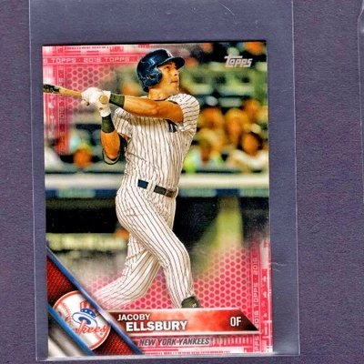 2016 TOPPS MINI RED PARALLEL #216 JACOBY ELLSBURY YANKEES SSP #4/5 - Image 1 of 2