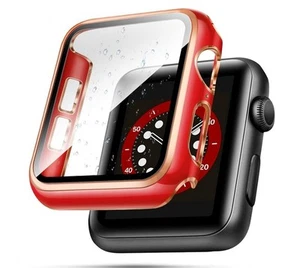 Top4cus czerwony z kopertą krawędziową z różowego złota obliczalny z Apple Watch 44mm - Zdjęcie 1 z 7