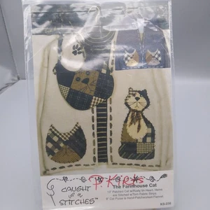 UNCUT Vintage Quilt Sewing Patterns, Farmhouse Cat Applique KS 238 by Caught Up - Picture 1 of 1