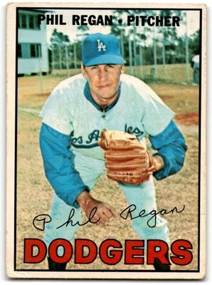 1967 O-Pee-Chee Phil Regan "Rare OPC SET FILLER IN P to VG Condition" Los - Image 1 of 2