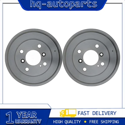 Rear Automotive Brake Drums 2PCS For 2011-2013 Ford Fiesta - Image 1 of 4