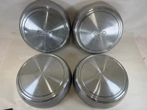 Set of 4 Ford 12" Stainless Steel Dog Dish Center Hub Caps E250 E350 F2UA-1130UA - Picture 1 of 13