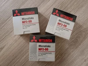 Mitsubishi 3 1/2" MF2-DD Restposten 3x10 3 Boxen à 10 Disketten New Sealed - Bild 1 von 3