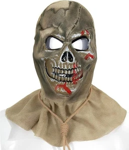 Scarecrow Mask Batman Horror Halloween Cosplay Latex Bat Man Scary Scare Crow 3! - Picture 1 of 8