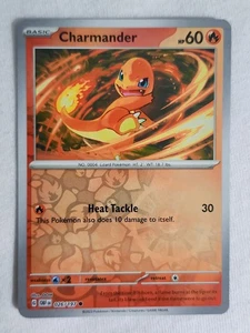 Charmander #26/197 Obsidian Flames 2023 Reverse Holo Pokémon TCG - Picture 1 of 2