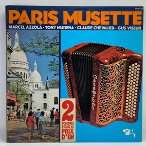 AZZOLA MURENA CHEVALIER VISEUR - Paris Musette 2 LP France 1974 - Picture 1 of 12
