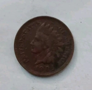 1904 Indian Head Cent Very Fine One Cent Coin Free Post #498 - Picture 1 of 2