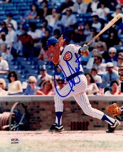 Ron Santo Signed Chicago Cubs MLB Baseball 8x10 Photo WGN Radio HOF PSA/DNA COA - Picture 1 of 2