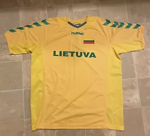 Nuevo con etiquetas Camiseta deportiva de fútbol Lietuva Lituania Europa HUMMEL XL - Imagen 1 de 5