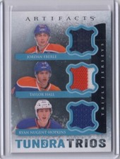 2013-14 Artifacts Tundra Trios Jerseys Blue Eberle/Hall/Nugent-Hopkins   *S6175