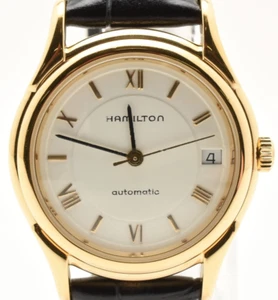 ▶️ Vintage【Exc+5】 Hamilton Automatic 6234 White Dial Gold Men's Watch - Picture 1 of 14