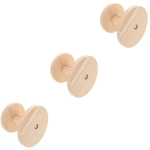  3-teiliges Bügelhocker-Ärmel-Bügelbrett aus Holz, rund, für die chemische - Bild 1 von 12