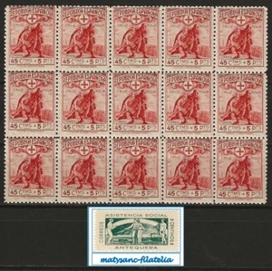 ESPAÑA 1938. EDIFIL 767 EN BLOQUE DE 15 ”CRUZ ROJA ESPAÑOLA”. MNH*** - Imagen 1 de 1