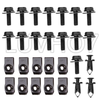 Protector contra salpicaduras parachoques kit de herrajes cuerpo perno clip para Infiniti G35 G37 G37X Foto 1 de 4