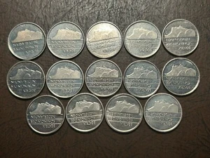 Lot Of 14 1982-2000 Netherlands 25 Cent Coins - Picture 1 of 2