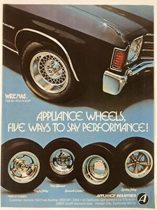 1973 Appliance Wire Mag Rims Wheels Print Ad Chevrolet Malibu - Bild 1 von 2