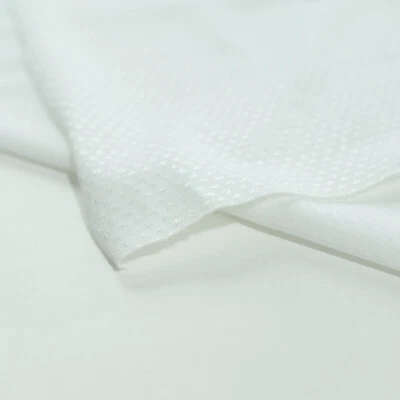 weiß JERSEY als Deko- und Bekleidungs Stoff weich bedingt Blickdicht Meterware  - Bild 1 von 3