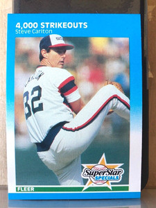 1987 Fleer ~ Steve Carlton "4000 K's" ~ Cardinals, Phillies, White Sox ~ HOF