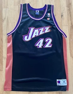 NBA Utah Jazz Donyell Marshall #42 Size 48 Champion Jersey Black - Picture 1 of 5