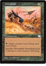 Downdraft *Uncommon* Magic MtG x1 Weatherlight SP