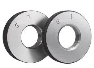 1 set G3/8-19 calibro anello filettatura tubi BSPP filettatura diritta esterna calibro di misura - Foto 1 di 4