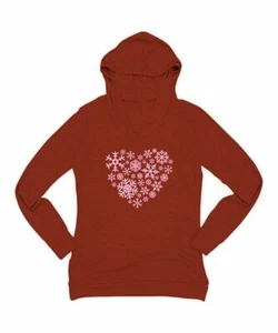 Urban Smalls Brick & White Heart Snowflake Lightweight Hoodie - Bild 1 von 1
