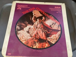RCA present The Ten Commandments SelectaVision VideoDiscs "CED  - Picture 1 of 4