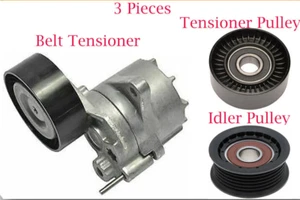 3 Pcs Belt Tensioner/Idler & Tensioner Pulley Fits:Sprinter 2500 3500 2003-2006 - Picture 1 of 7
