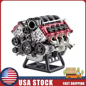 V8 Engine Model Building DIY Kit Internal Combustion Hobby For Adults US - Picture 1 of 15