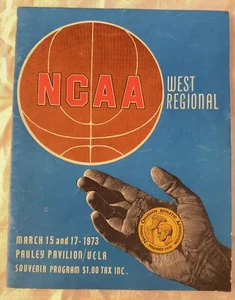 NCAA West Regional March 1973 UCLA Pauley Pavilion-Wooden-Bill Walton - Picture 1 of 12