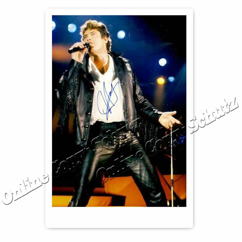 David Hasselhoff -  Knight Rider, Baywatch - Autogrammfotokarte / Autograph ² - Bild 1 von 1